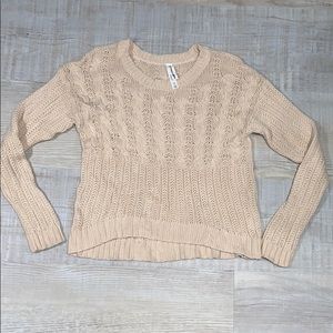 Bethany Mota cable knit sweater